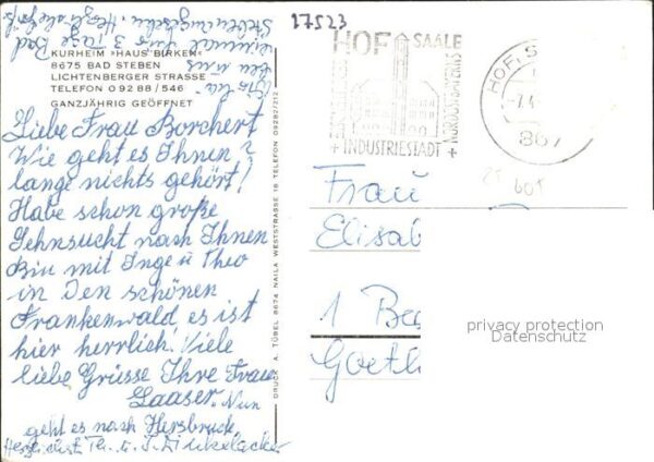 Bad Steben Kurheim Haus Birken – Bild 2