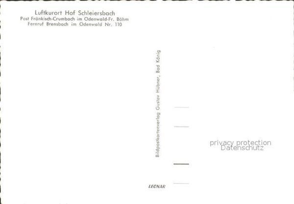 Fraenkisch-Crumbach Hof Schleiersbach Luftkurort – Bild 2