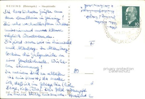 Geising Erzgebirge Hauptstrasse – Bild 2