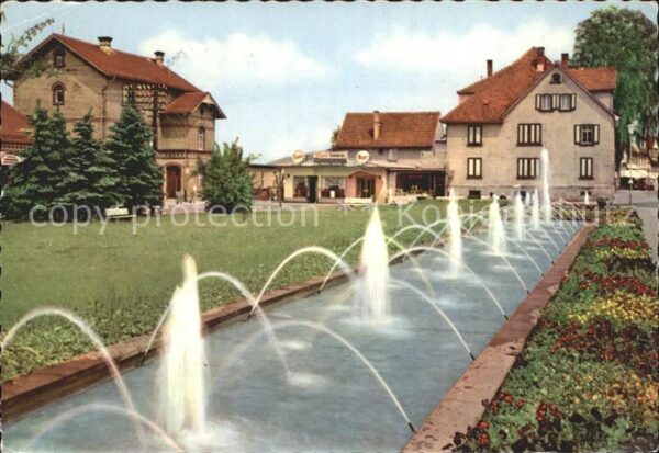 Bad Koenig Bahnhofsanlagen Wasserspiele