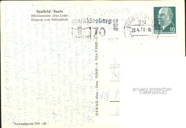 Saalfeld Saale HO Gaststätte Das Loch – Bild 2