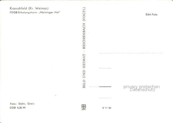 Kranichfeld FDGB Erholungsheim Meininger Hof – Bild 2