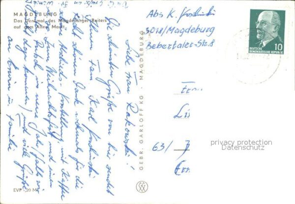 Magdeburg Denkmal des Magdeburger Reiters Alter M – Bild 2