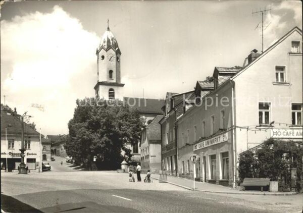 Bad Brambach Marktplatz Kirche