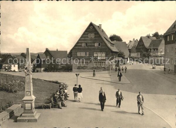 Altenberg Erzgebirge Markt Denkmal