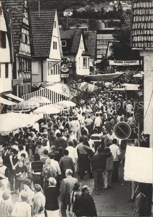 Gerlingen Wuerttemberg Strassenfest in der Gerlinger Hauptstra
