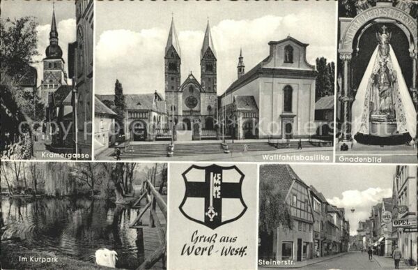 Werl Westfalen Wallfahrtsbasilika Kurpark Krämergasse