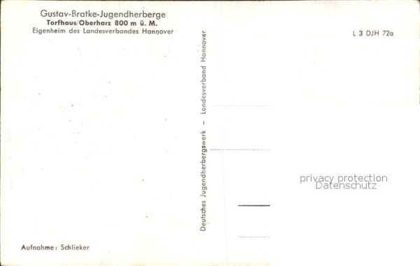 Torfhaus Harz Gustav Bratke Jugendherberge – Bild 2