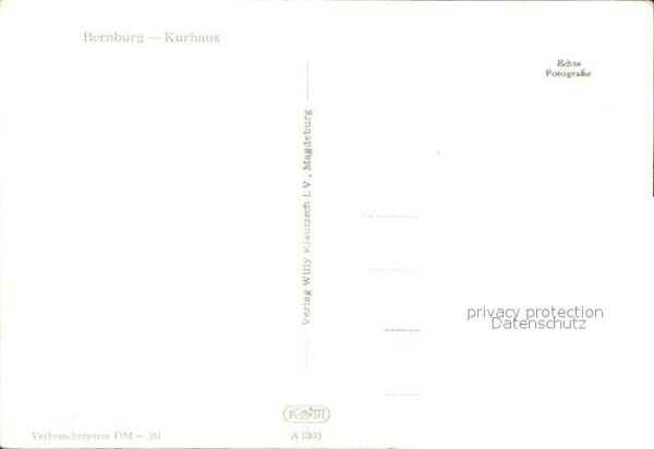 Bernburg Saale Kurhaus – Bild 2