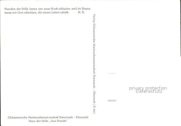 Darmstadt Haus der Stille Jesu Freude – Bild 2