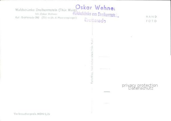 Brotterode Waldschänke Dreiherrnstein – Bild 2