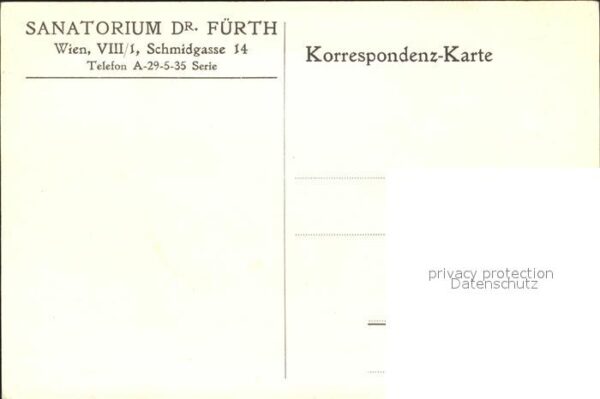 Wien Dr.Fürth Sanatorium – Bild 2