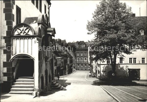 Poessneck Rathaus- Eingang
