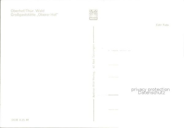Oberhof Thueringen Grossgaststätte Oberer Hof – Bild 2