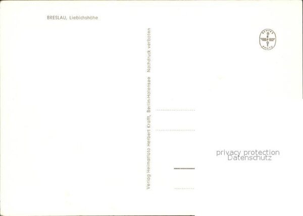 Breslau Niederschlesien Liebichshöhe – Bild 2