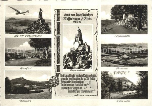 Wasserkuppe Rhoen Fuldaquelle Gersfeld Fliegerdenkmal
