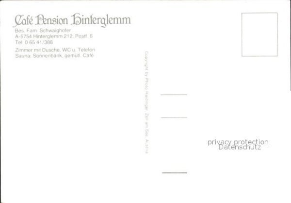 Hinterglemm Saalbach Cafe Pension Hinterglemm – Bild 2