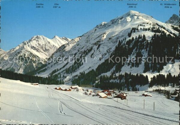 Baad Mittelberg Kleinwalsertal Bärenkopf Zwölfer Elfer