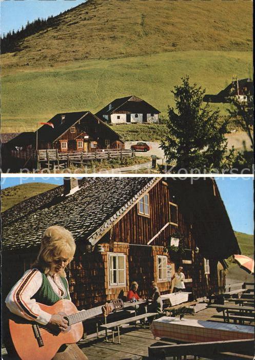 Salzburg Oesterreich Sankt Kolomann Enzian- Hütte Trattberg