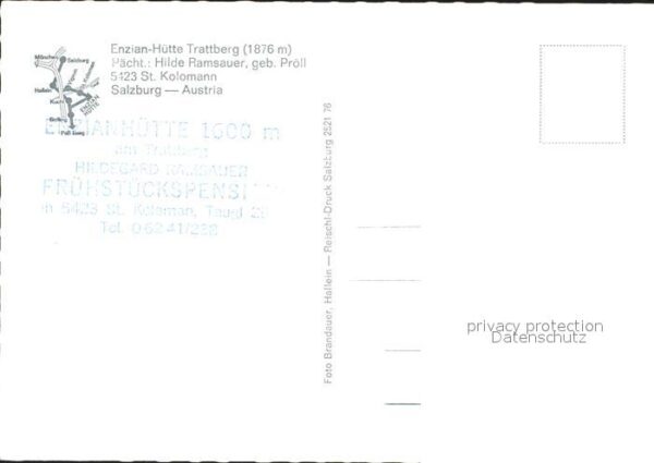 Salzburg Oesterreich Sankt Kolomann Enzian- Hütte Trattberg – Bild 2