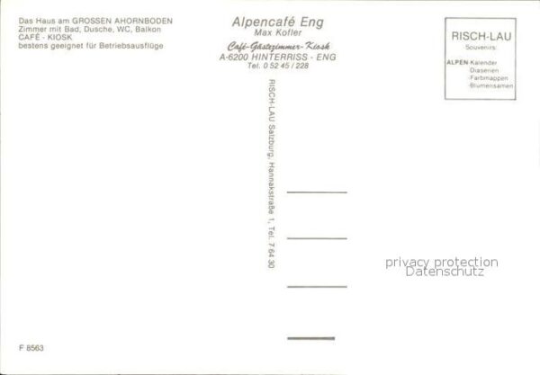 Hinterriss Tirol AlpenCafe Kiosk Eng – Bild 2