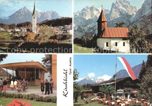 Kirchbichl Tirol Antonius- Kapelle Musikpavillon Gasthof