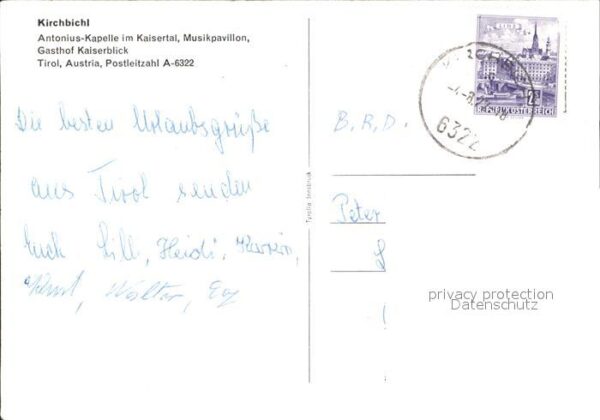 Kirchbichl Tirol Antonius- Kapelle Musikpavillon Gasthof – Bild 2
