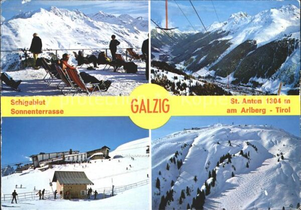 Galzig Schigebiet Sonnenterrasse Sankt Anton