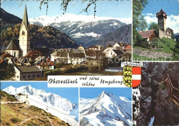 Obervellach Kaernten Hohen Tauern Ruine Falkenstein Ankogelb