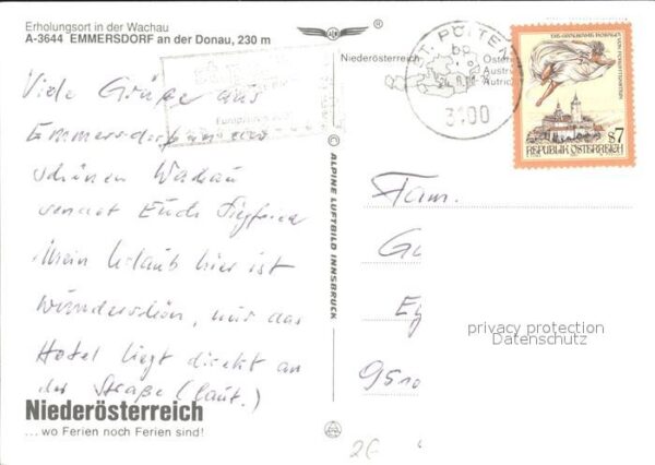 Emmersdorf Wachau Fliegeraufnahme Donau – Bild 2