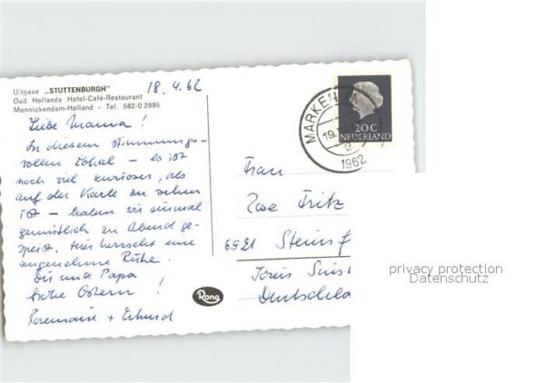 Monnickendam Uitgave Stuttenburgh Oud Hollands Hotel – Bild 2