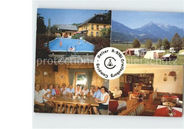 Greifenburg Camping Restaurant Gastraum Swimmingpoo