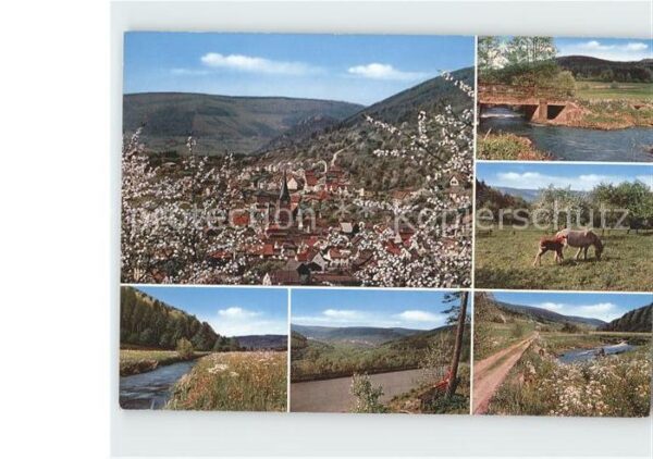 Schneeberg Unterfranken Panorama Landschaften Brücke Pferde Gas