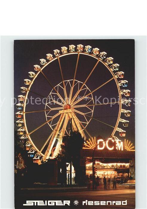 Bad Oeynhausen Steiger Riesenrad bei Nacht
