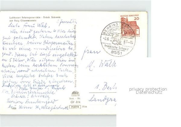 Behringersmuehle mit Burg Gössweinstein – Bild 2