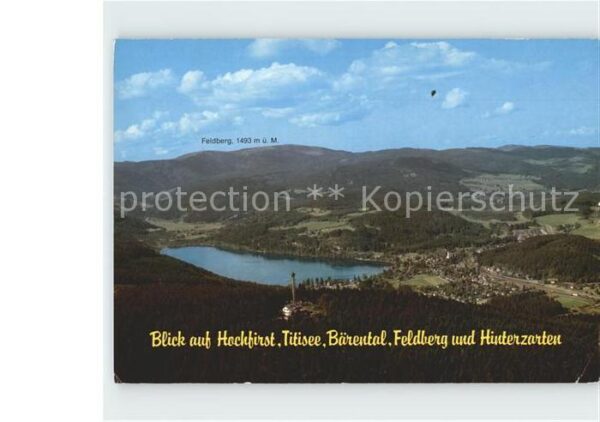 Titisee mit Feldberg Bärental und Hinterzarten