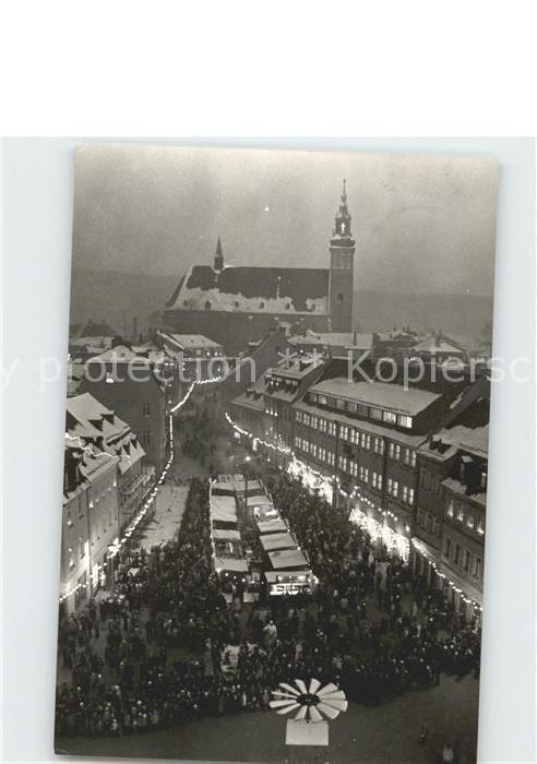 Schneeberg Erzgebirge zur Weihnachtszeit St Wolfgang Kirche