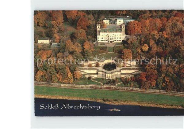 Dresden Schloss Albrechtsberg Fliegeraufnahme