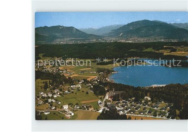Latschach Faaker See Bauerndorf Schönleitn Fliegeraufnahme
