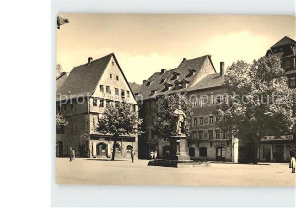 Jena Markt mit Denkmal Kurfürst des Grossen