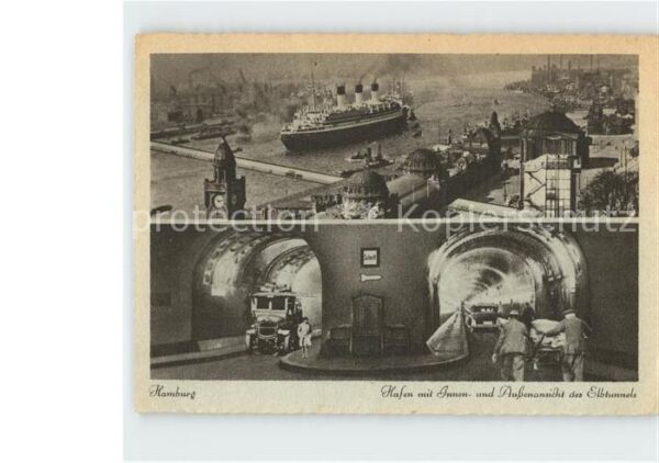 Hamburg Hafen mit Innen und Aussenansicht des E