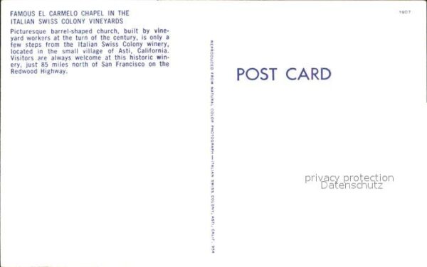 Vineyard Haven Famous el Carmelo Chapel Italian Swiss – Bild 2