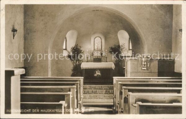 Oberdachstetten Innenansicht Hauskapelle Waldheim