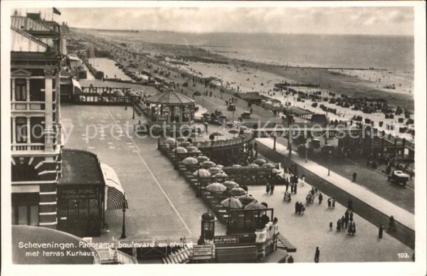 Scheveningen Boulevard Strand Terras Kurhaus