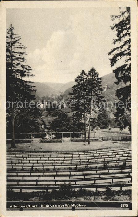 Altenbrak Harz Blick von Waldbühne