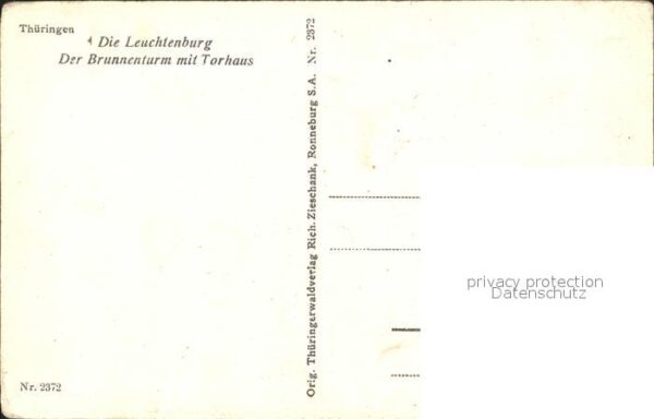 Kahla Thueringen Leuchtenburg Brunnenturm Torhaus – Bild 2