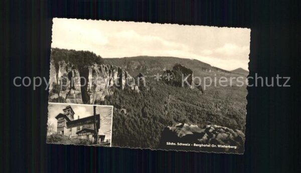 Bad Schandau Sächsische Schweiz Berghotel Gr Winterb