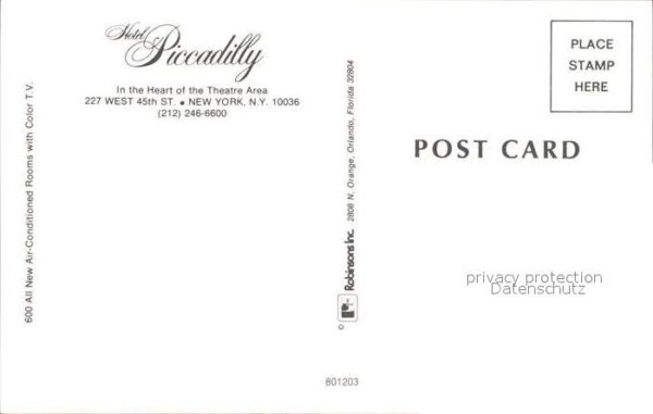 New York City Hotel Piccadilly – Bild 2