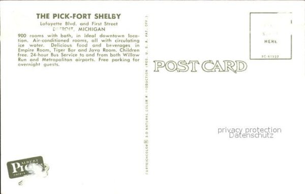 Detroit Michigan Pick Fort Shelby – Bild 2