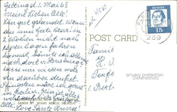 Miami Beach Hotel Row Along Golden Sands – Bild 2